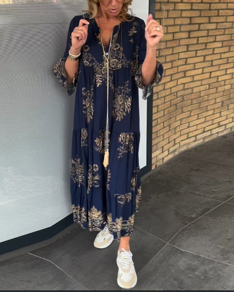 Rebecca | Elegant Tiered Maxi Dress - Picela