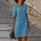 Flowy Linen Midi Dress for Women