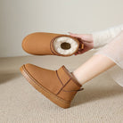 Samantha | Comfortable Suede Fur-Lined Boots - Picela
