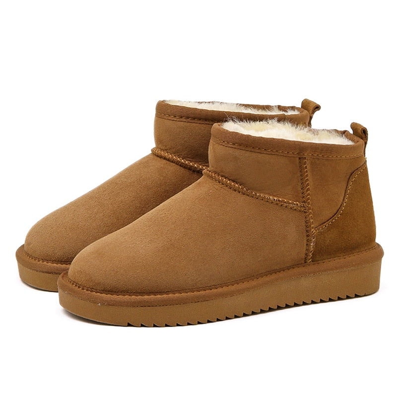 Samantha | Comfortable Suede Fur-Lined Boots - Picela