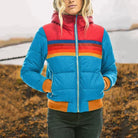 Samantha | Cozy Striped Puffer Jacket - Picela