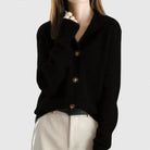 Samantha | Elegant Collared Button-Up Cardigan - Picela