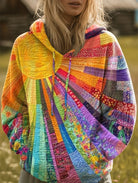 Samantha | Stylish Patchwork Quilted Hoodie - Picela