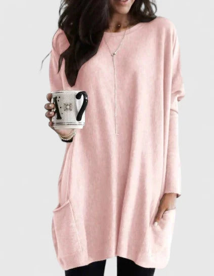 Sarah | Effortless Oversized Pocket Tunic - Picela