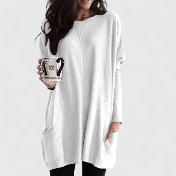 Sarah | Effortless Oversized Pocket Tunic - Picela