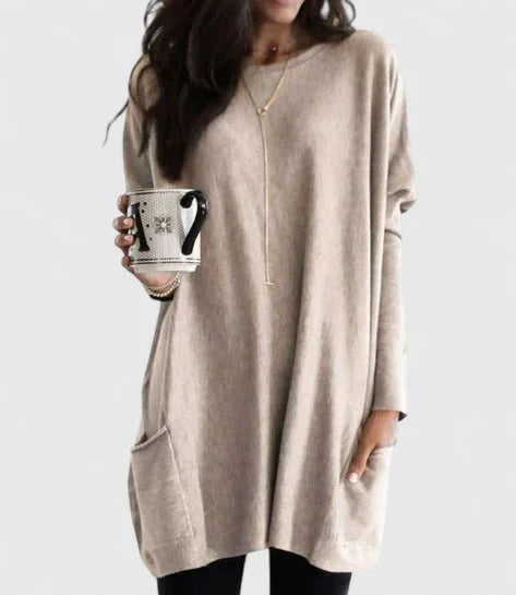 Sarah | Effortless Oversized Pocket Tunic - Picela