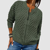 Sarah | Elegant Crochet Zip-Up Cardigan - Picela