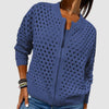 Sarah | Elegant Crochet Zip-Up Cardigan - Picela