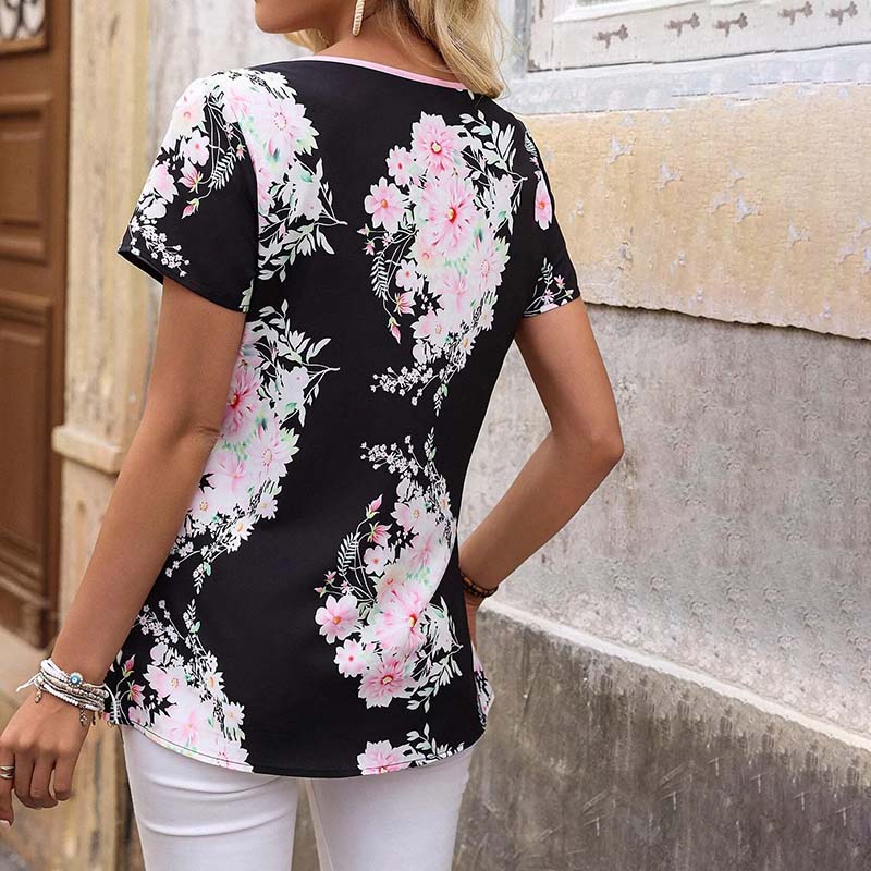Sarah | Elegant Floral Layered Blouse - Picela