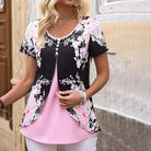 Sarah | Elegant Floral Layered Blouse - Picela