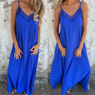 Sarah | Feminine Trim Maxi Dress - Picela
