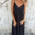 Sarah | Feminine Trim Maxi Dress - Picela