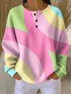 Sarah | Stylish Colorblock Waffle-Knit Sweater - Picela