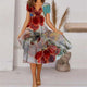 Feminine Floral Midi Dress for Women