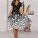 Feminine Floral Midi Dress for Women