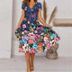 Feminine Floral Midi Dress for Women