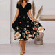 Feminine Floral Midi Dress for Women