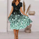 Feminine Floral Midi Dress for Women