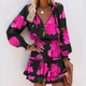 Feminine Ruffled Mini Dress for Women