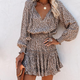 Feminine Ruffled Mini Dress for Women