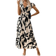 Elegant Floral Flutter Sleeve Midi Dress for Women