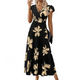 Elegant Floral Flutter Sleeve Midi Dress for Women