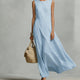 Elegant Asymmetrical Sleeveless Maxi Dress for Women