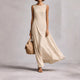 Elegant Asymmetrical Sleeveless Maxi Dress for Women