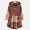Stephanie | Cozy Fleece Hooded Cardigan - Picela