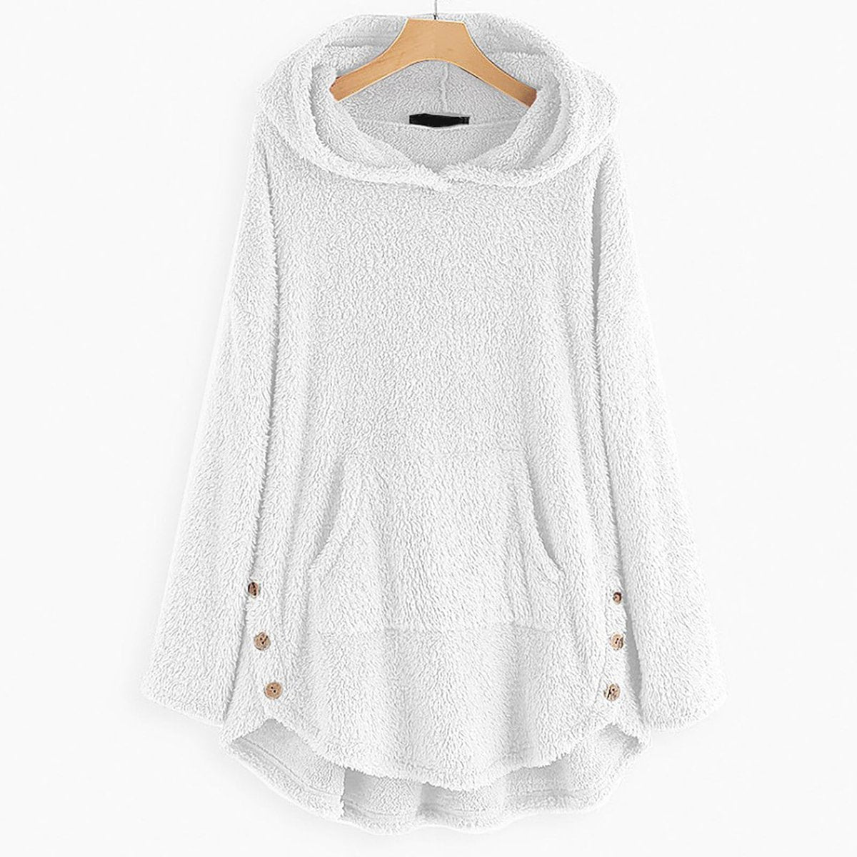 Stephanie | Cozy Fleece Hooded Cardigan - Picela