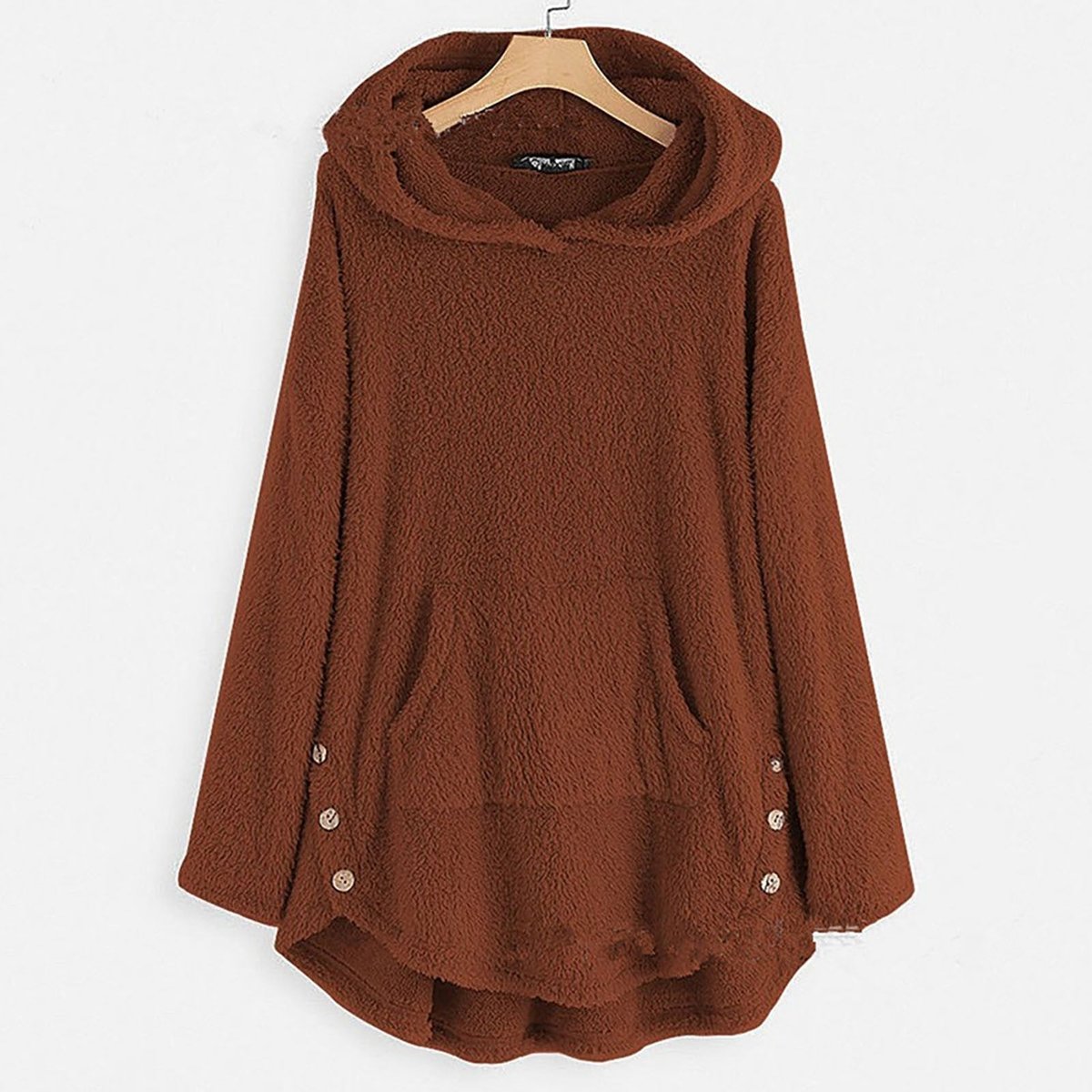 Stephanie | Cozy Fleece Hooded Cardigan - Picela