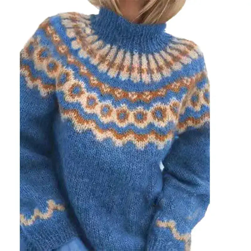 Stephanie | Cozy Nordic Turtleneck Sweater - Picela