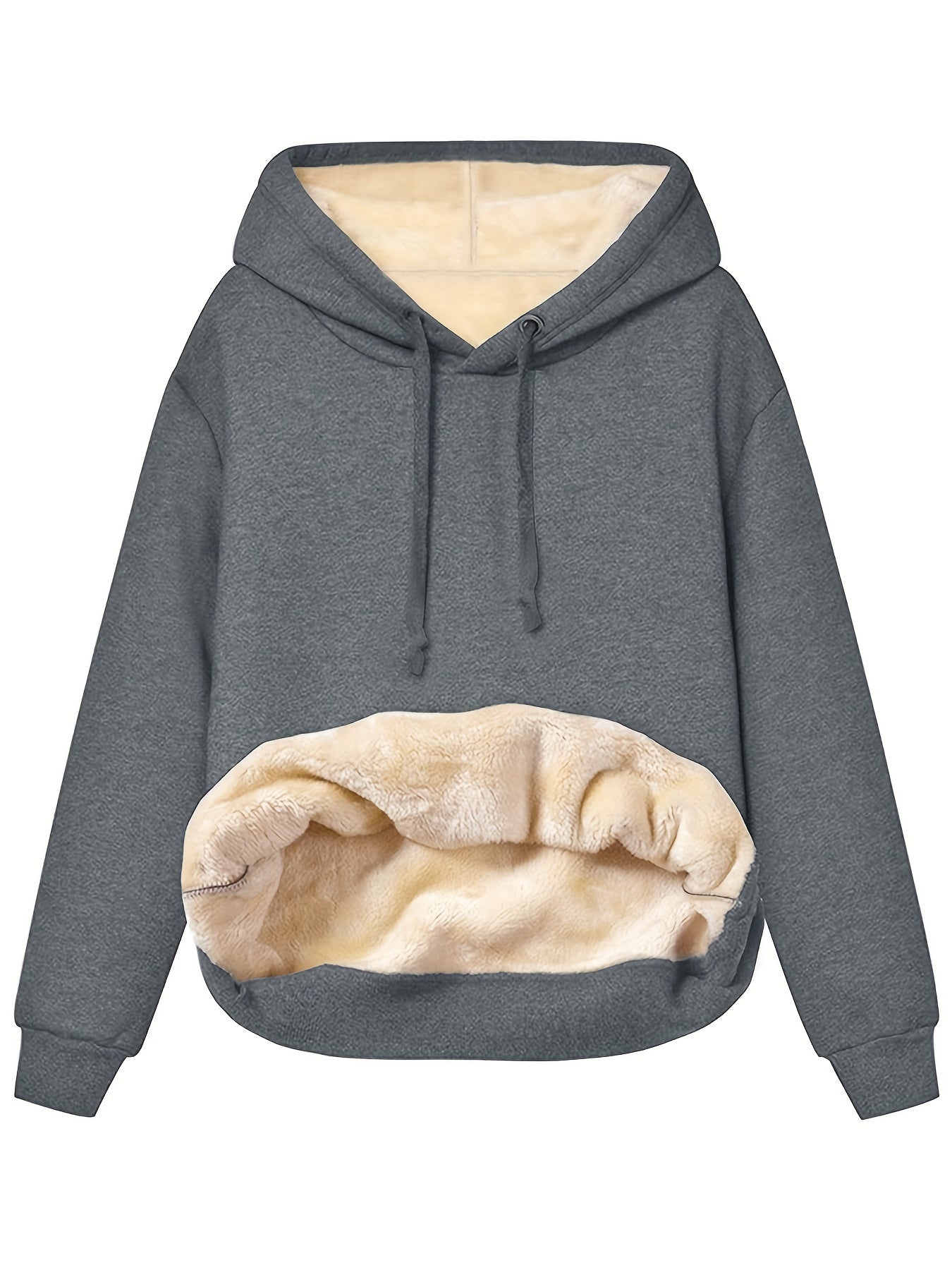 Stephanie | Cozy Sherpa-Lined Fleece Hoodie - Picela