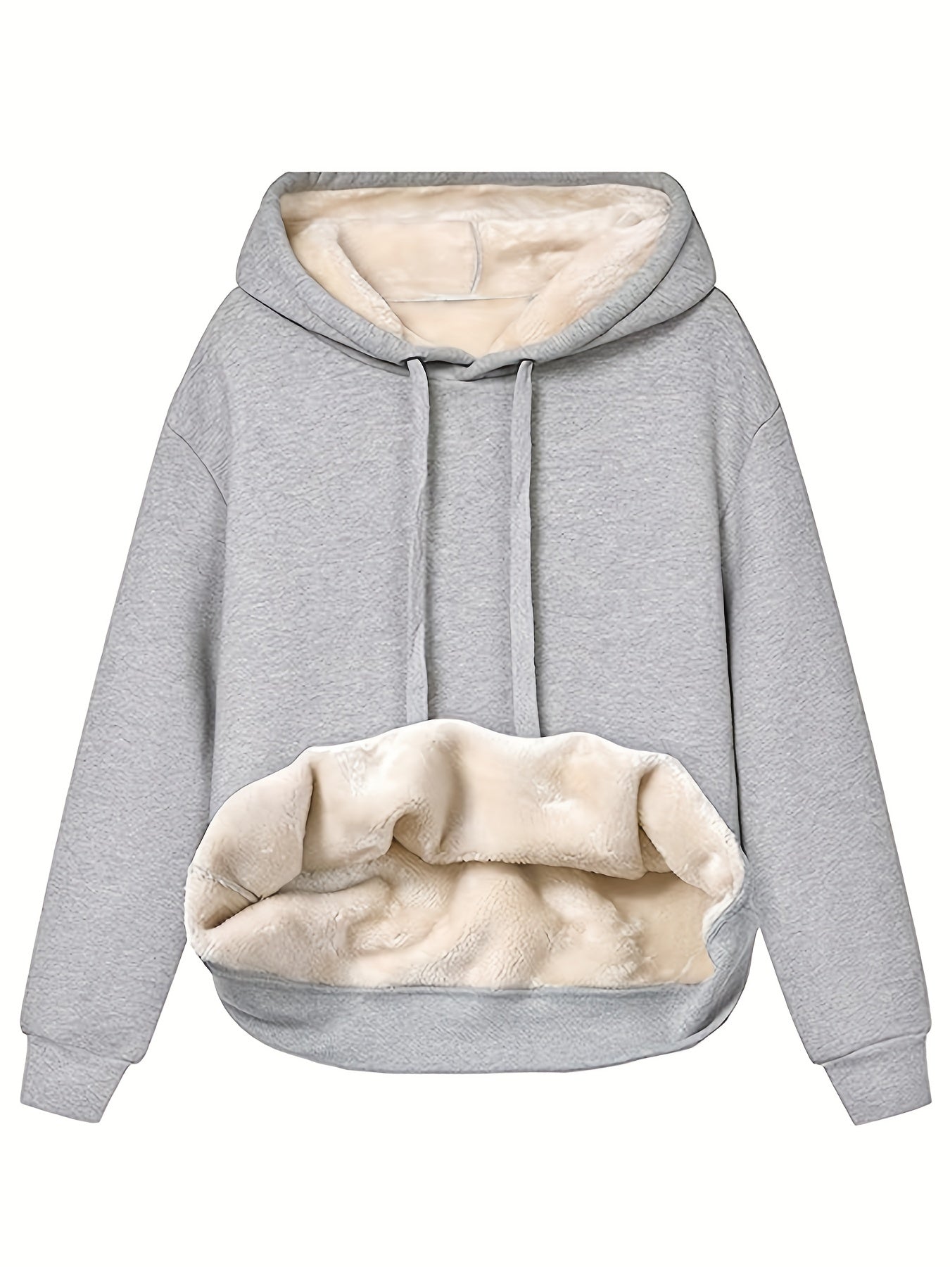 Stephanie | Cozy Sherpa-Lined Fleece Hoodie - Picela