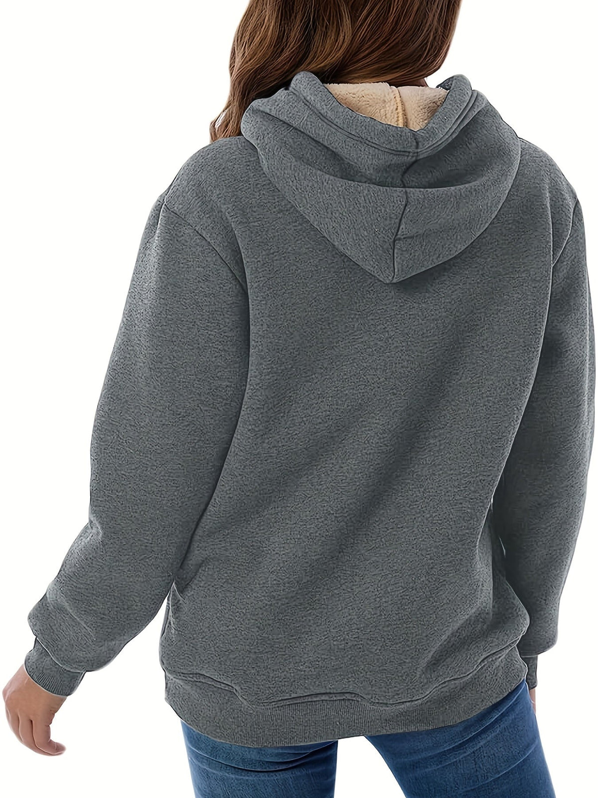 Stephanie | Cozy Sherpa-Lined Fleece Hoodie - Picela