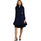 Stephanie | Elegant Fur-Collar Belted Coat - Picela