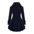 Stephanie | Elegant Fur-Collar Belted Coat - Picela
