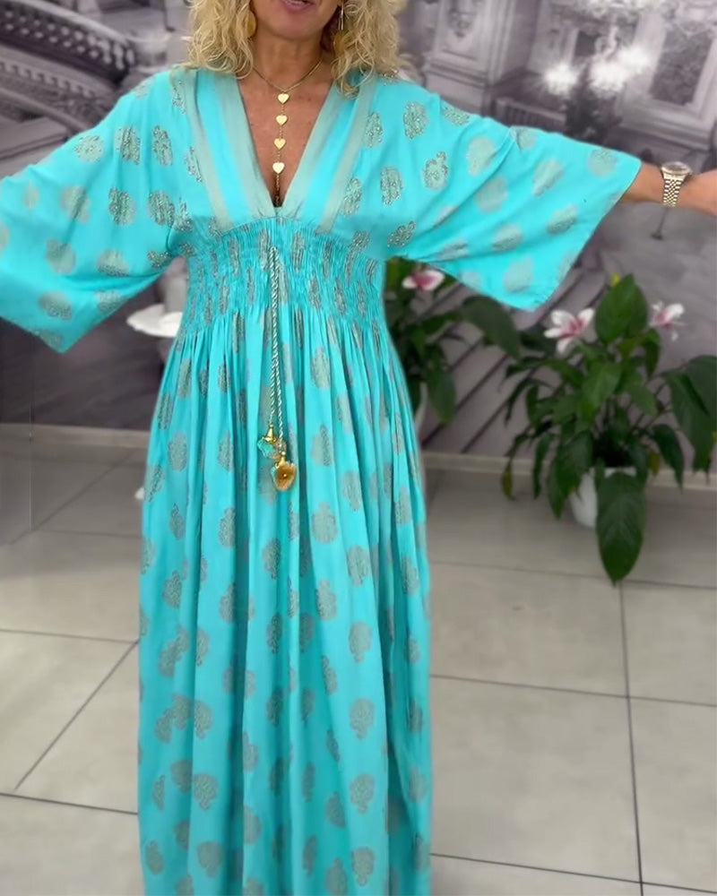 Stephanie | Elegant Kaftan Maxi Dress - Picela