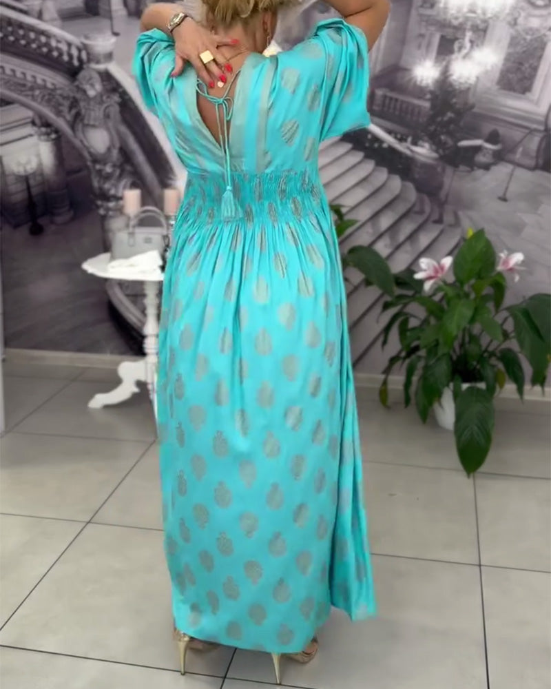 Stephanie | Elegant Kaftan Maxi Dress - Picela