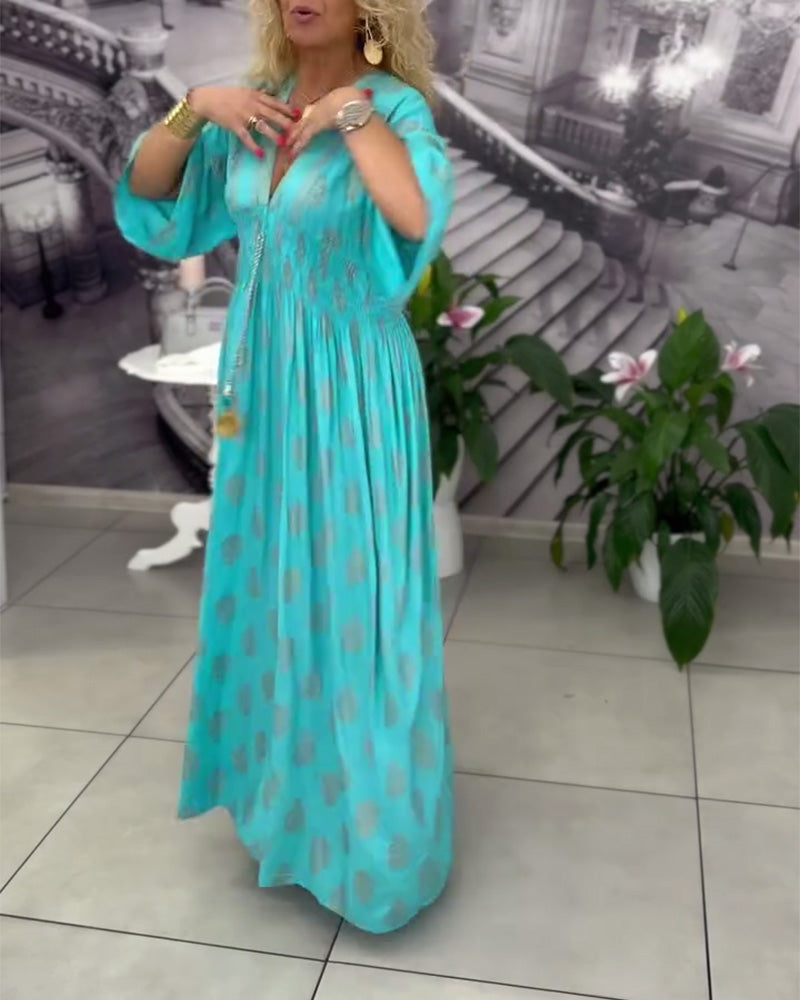 Stephanie | Elegant Kaftan Maxi Dress - Picela