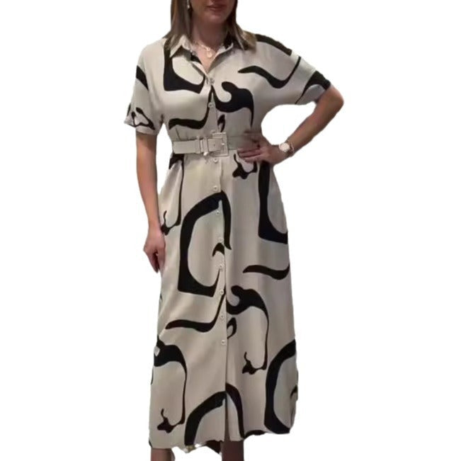 Stephanie | Stylish Belted Maxi Dress - Picela