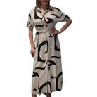 Stephanie | Stylish Belted Maxi Dress - Picela