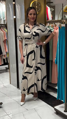 Stephanie | Stylish Belted Maxi Dress - Picela