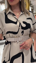 Stephanie | Stylish Belted Maxi Dress - Picela