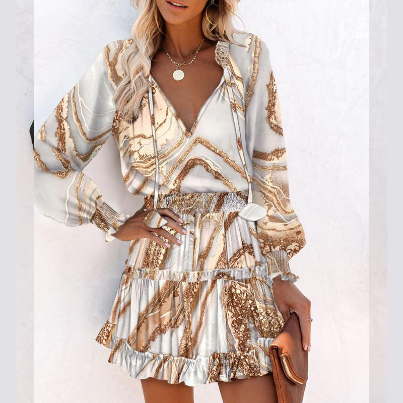 Stephanie | Stylish Ruffled Mini Dress - Picela