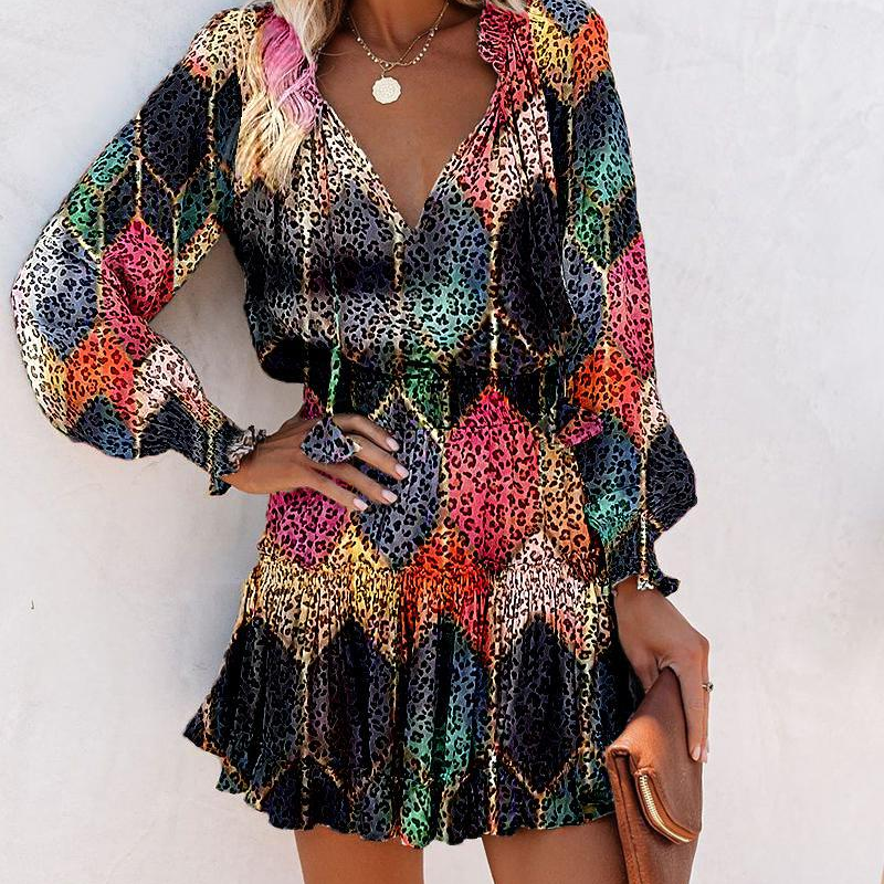 Stephanie | Stylish Ruffled Mini Dress - Picela