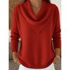 Heather | Elegant Cowl-Neck Knit Sweater