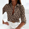 Brittany | Stylish Abstract Collared Blouse