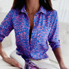 Brittany | Stylish Abstract Collared Blouse