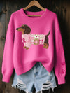 Melissa | Stylish Dachshund Graphic Sweater
